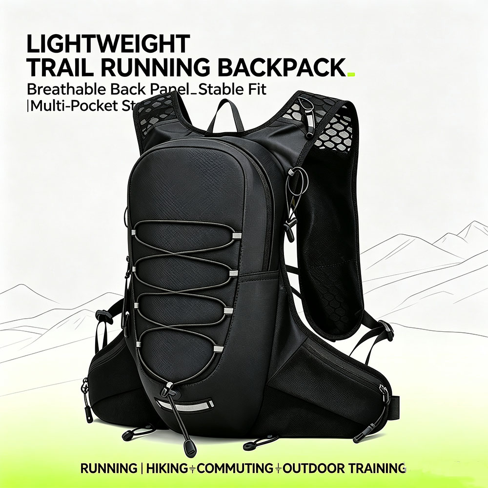 Reflective Cycling Vest - Zaino idrico da corsa leggero e