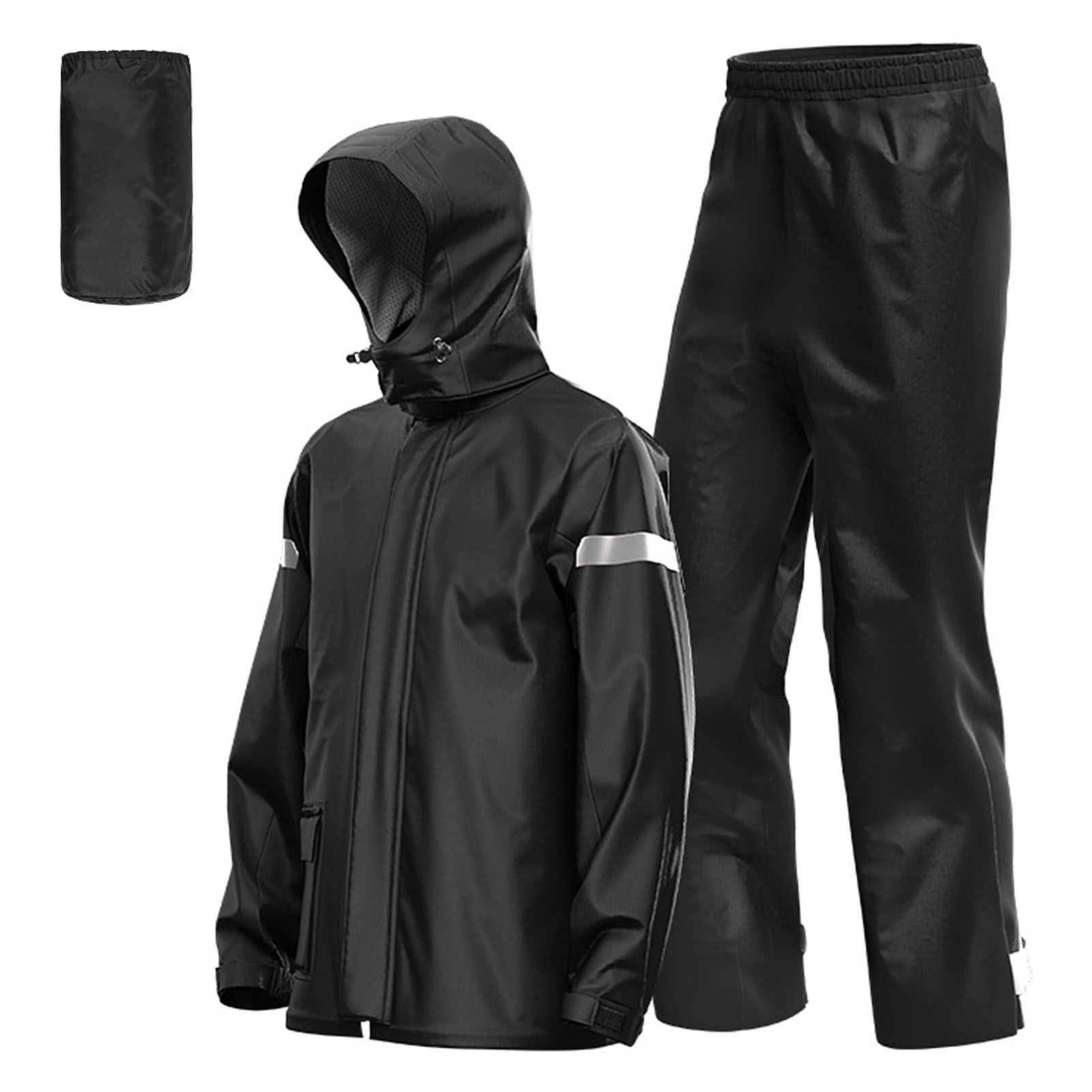 Cycling Gear Jacket - Completo Antipioggia per Moto da Uomo,