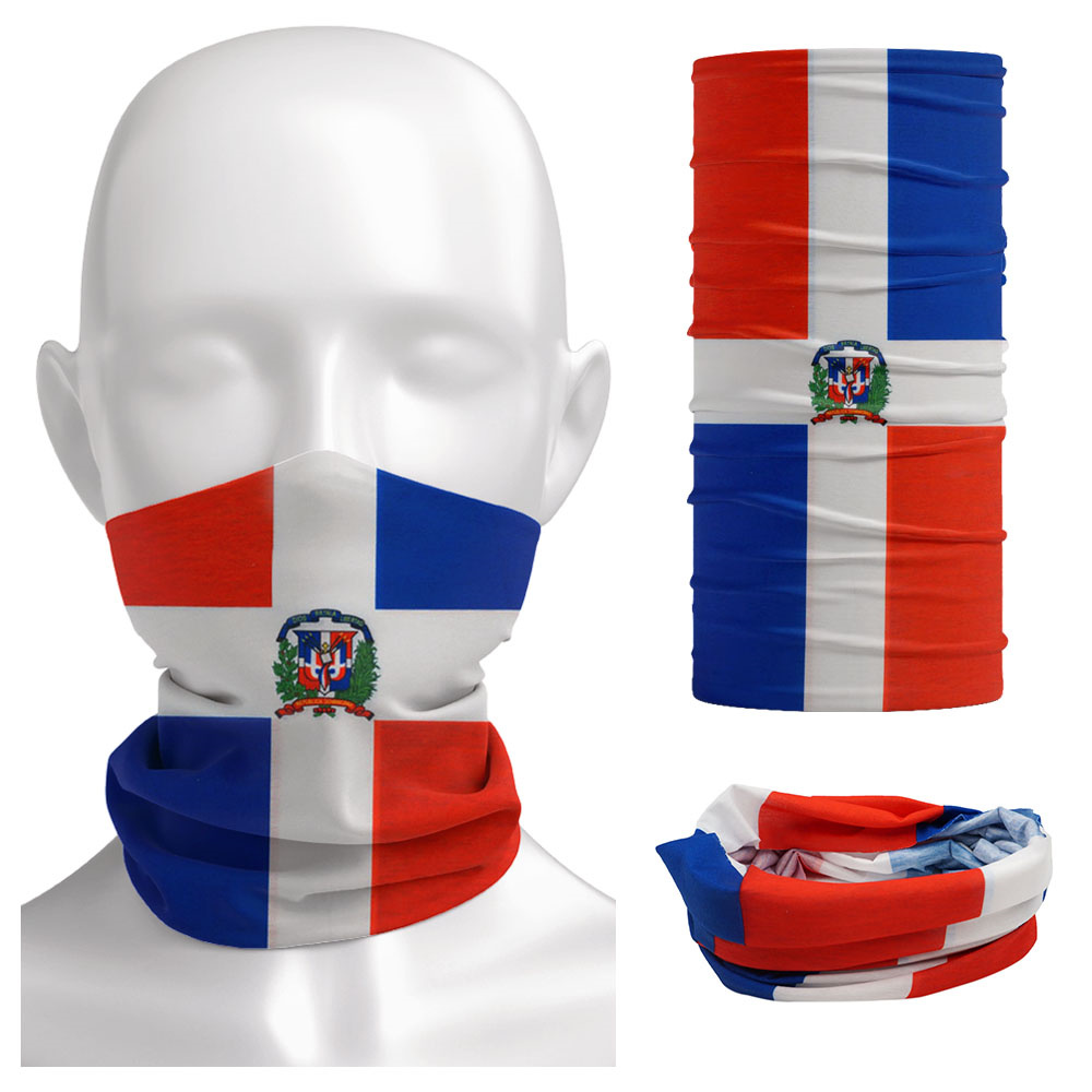 Cycling Gear - Dominica National Flag Bandana Seamless Summer