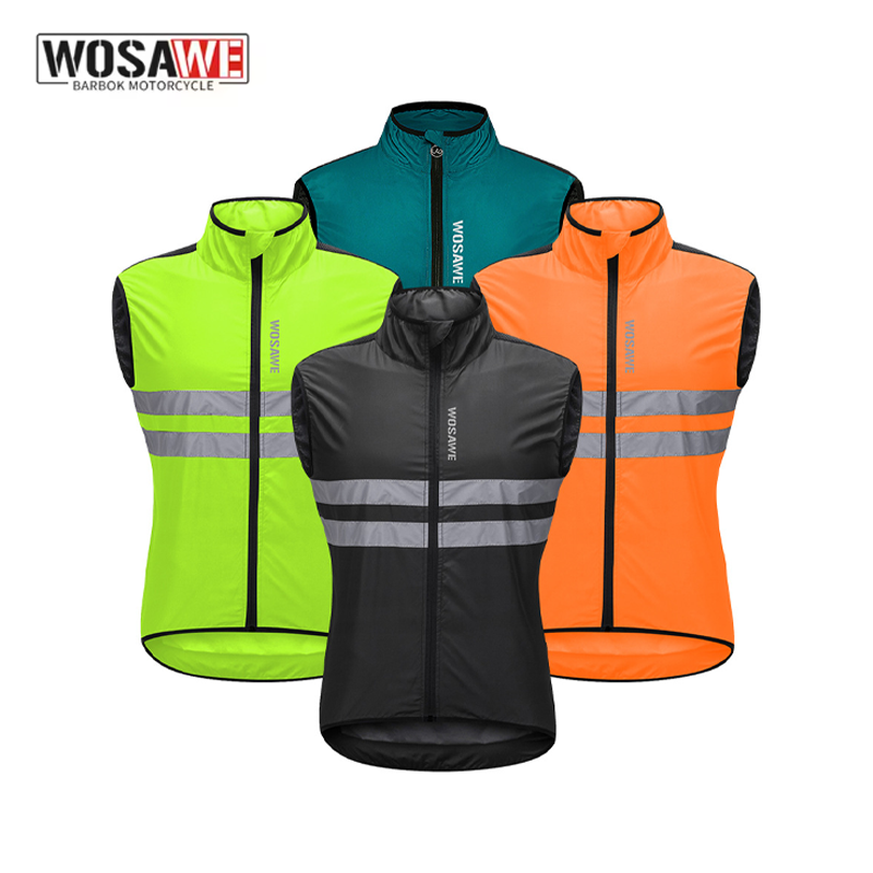 Cycling Gear Jacket - Gilet Antivento da Ciclismo WOSAWE per