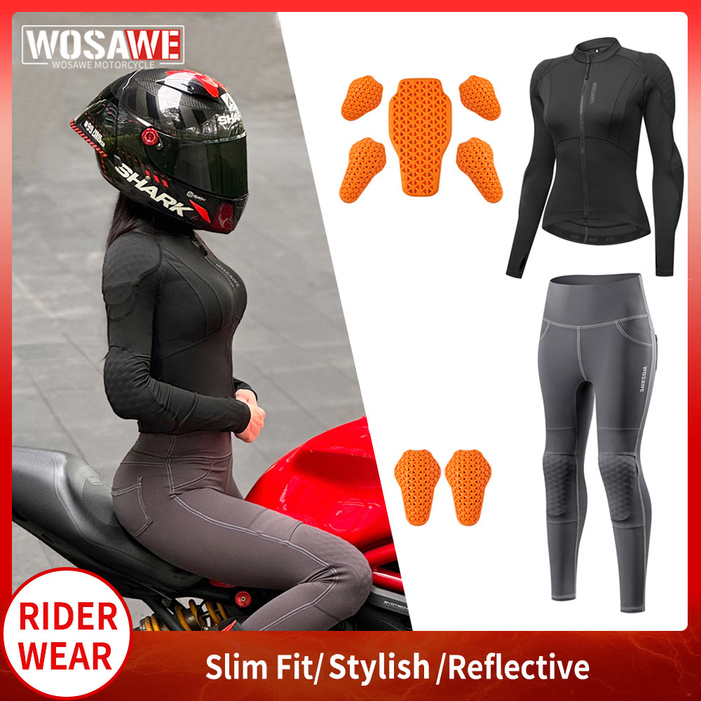Cycling Gear Jacket - WOSAWE Completo Giacca e Pantaloni da