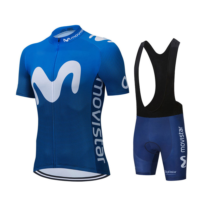 Padded Cycling Shorts - Maglia da ciclismo della squadra Movistar