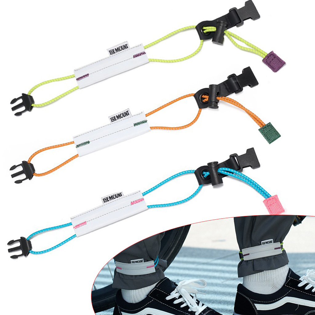 Cycling Gear - Cinturino Riflettente per Pantaloni da Ciclismo,