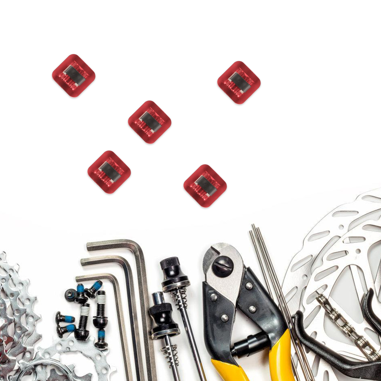 Cycling Gear Organization - 5 Set di Guide per Cavi