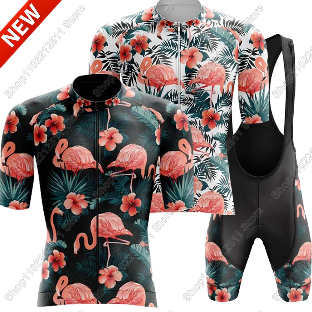 Padded Cycling Shorts - 2025 Flamingo Maglia da ciclismo Set