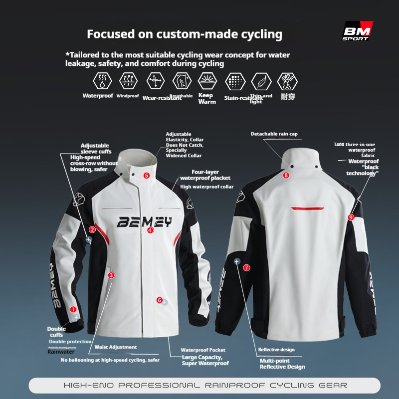 Impermeabile da Moto per Uomo, - Cycling Gear Man recensione e prezzo