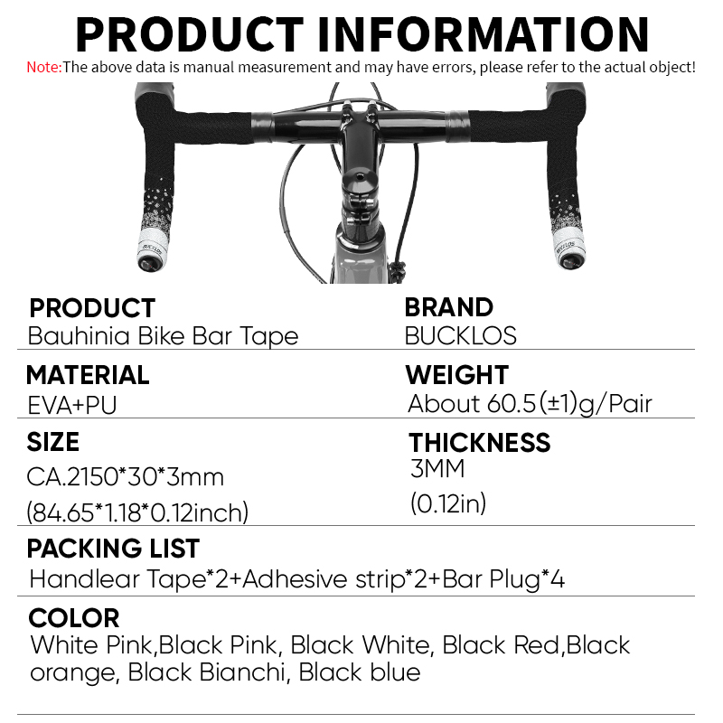 BUCKLOS EVA PU Nastro manubrio - Bike Handlebar Tape recensione e prezzo